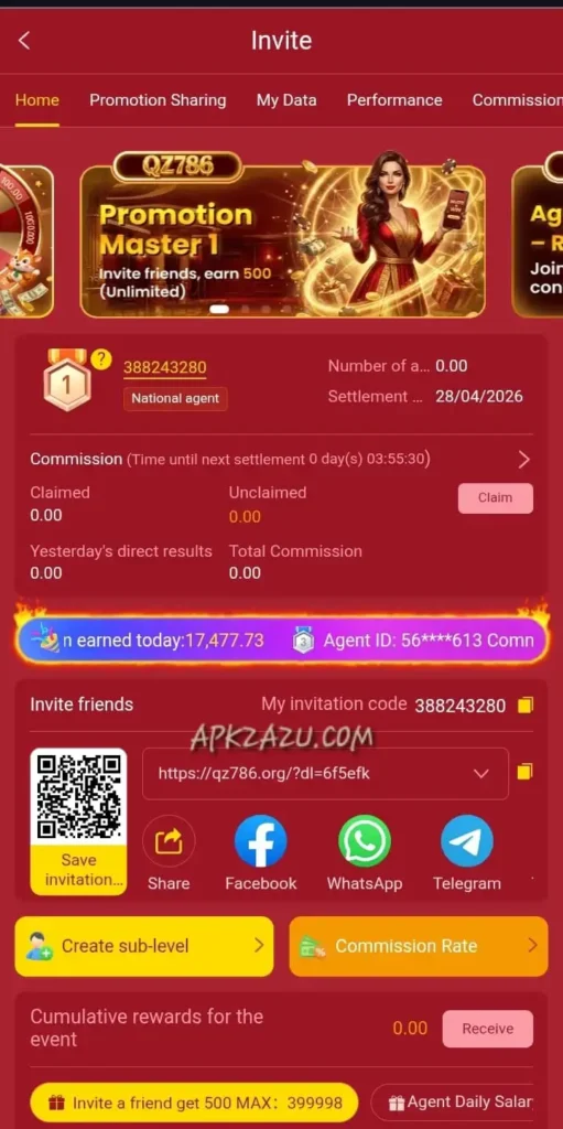 Qz786 game invite