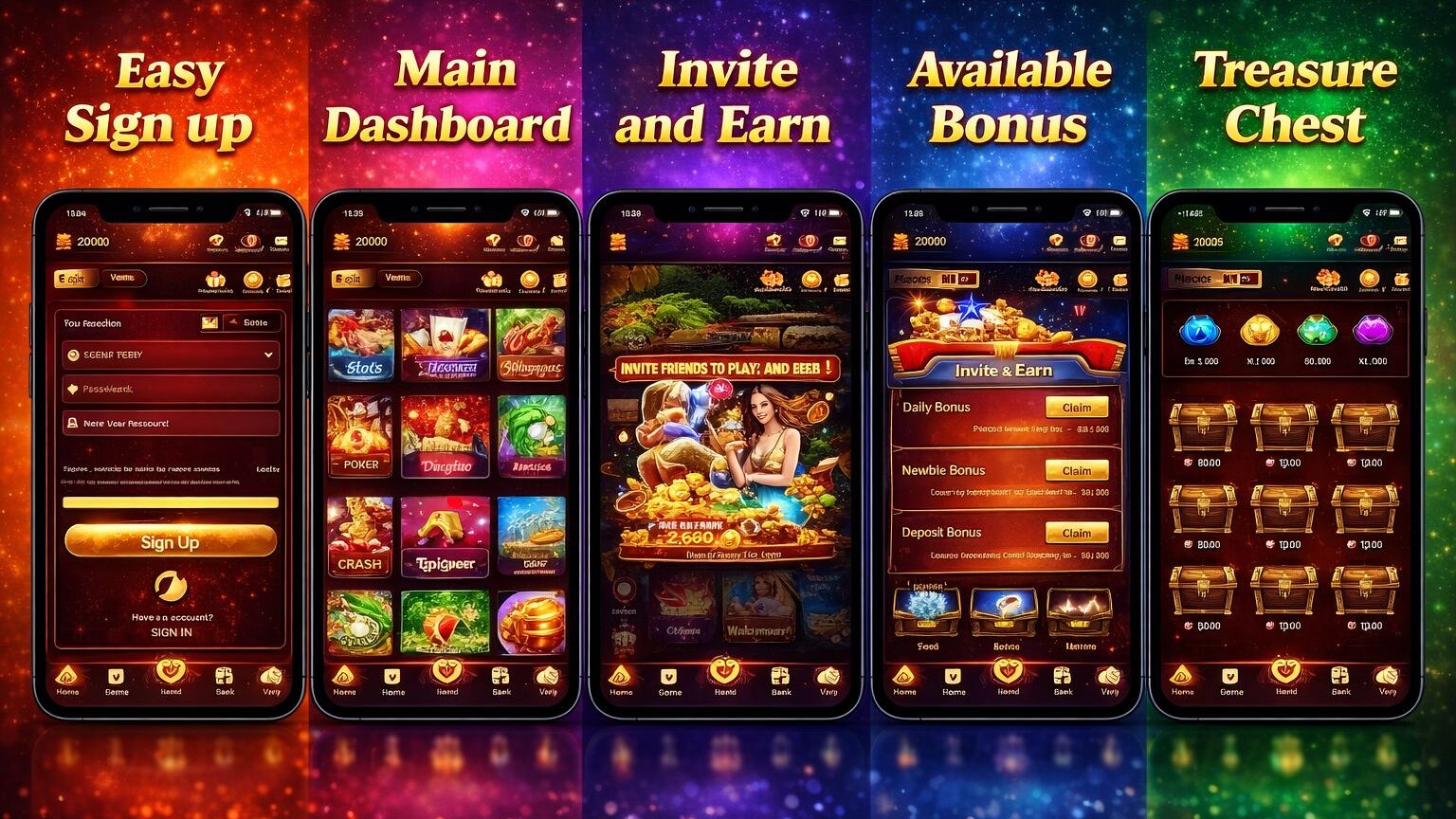 App screenshots of PK3 Game APK