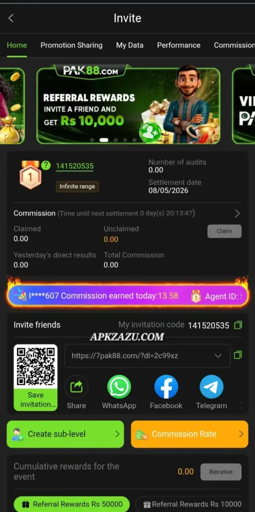 PAK88 game invite