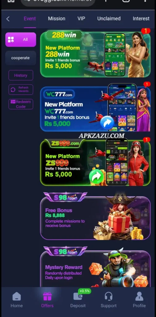 S98 Bonus system